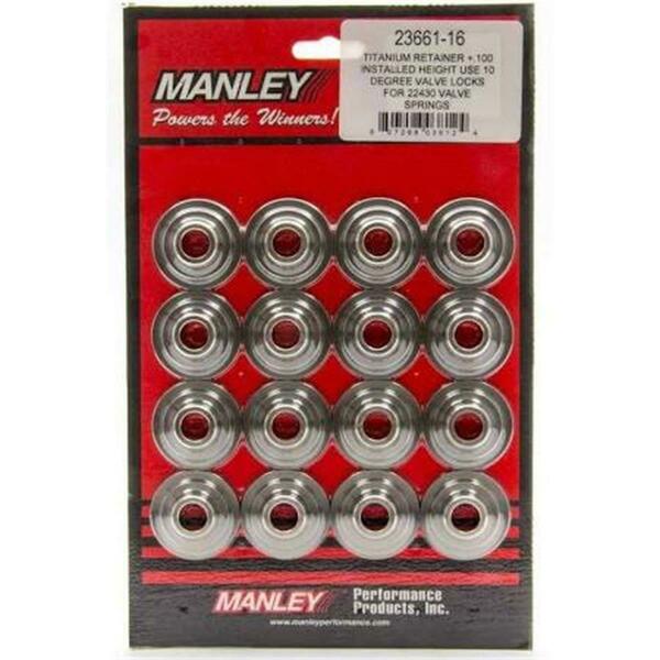 Manley Performance 1.5 in. 10 deg Titanium Valve Spring Retainers 23676-16